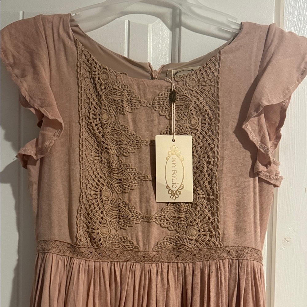 Joyfolie Girls Blush Pink Maxi Dress - Picture 2 of 4